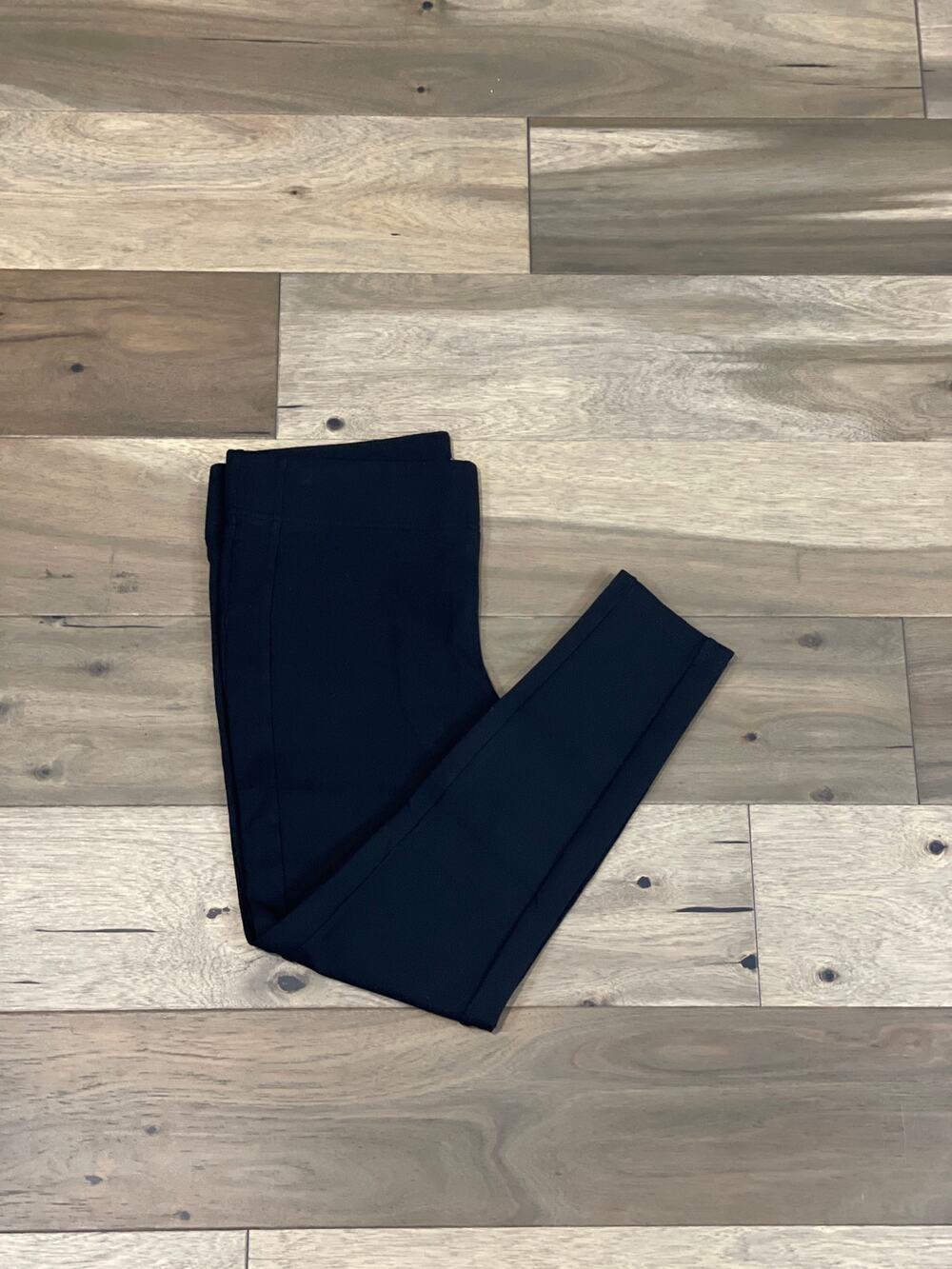 Loft Women’s Rayon‑Blend Leggings Size L Black Excellent Used Condition
